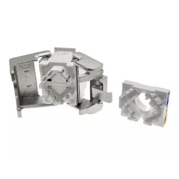Keystone-module Alantec MB005-1 plat roestvrij staal RJ-45, bus, Cat6a, AWG 22/24