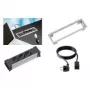 Verlengsnoer Bachmann 317.100 0.10 m 3 AC stopcontact zwart zilver