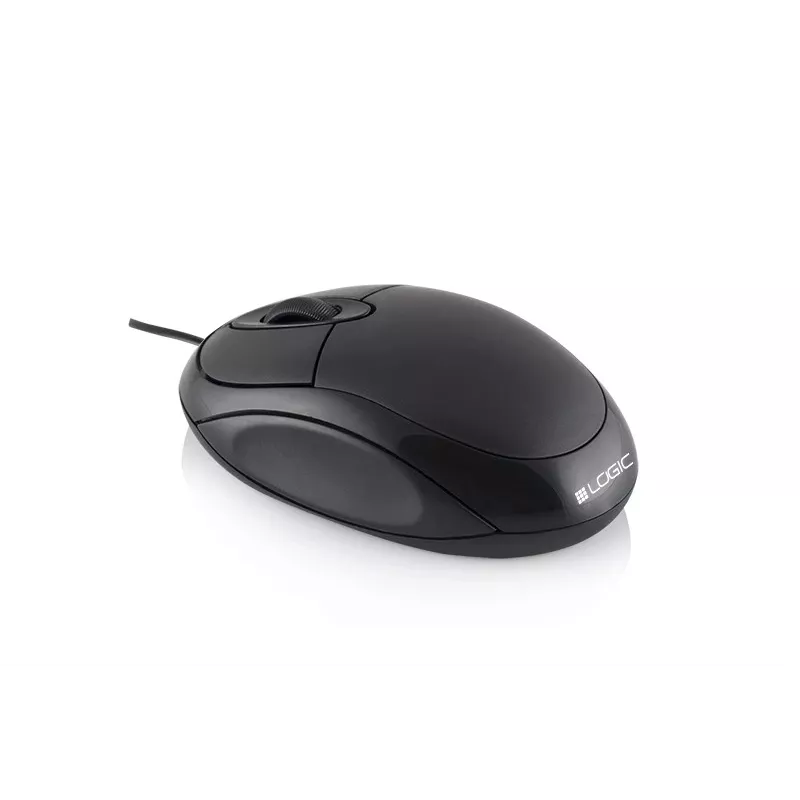 Logic Lm-11 - muis - optisch - bedraad - USB - zwart