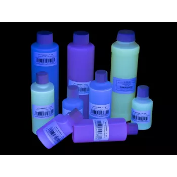 Stempelkusseninkt EUROLITE UV-actief transparant rood 50 ml, UV-zichtbare stempelkusseninkt