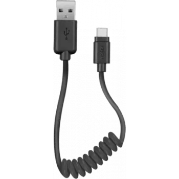 SBS TECABLETYPCSK - USB-kabel - USB (M) naar 24-pins USB-C (M) - 50 cm - gewikkeld (TECABLETYPCSK)