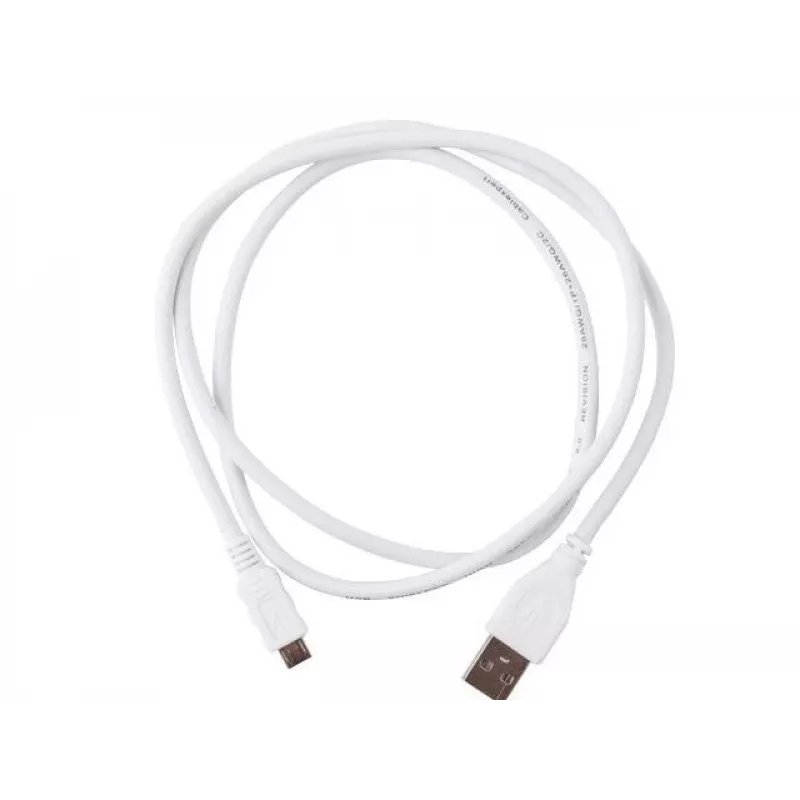 Gembird Cablexpert - USB-kabel - Micro-USB Type-B (M) naar USB (M) - 1 m - gegoten - wit (CCP-MUSB2-AMBM-W-1M)