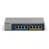 NETGEAR MS108TUP unmanaged L2 2.5G Ethernet (100/1000/2500) Power over Ethernet (PoE) grijs