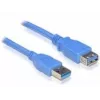 USB 3.0-A stekker-bus kabel DeLOCK 82541 5m blauw