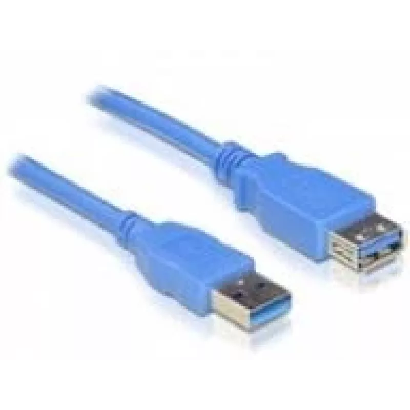 USB 3.0-A stekker-bus kabel DeLOCK 82541 5m blauw