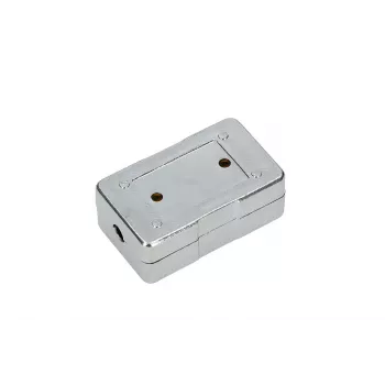 Extralink CAT6 STP aansluitdoos, doorvoerverbinder, zilver