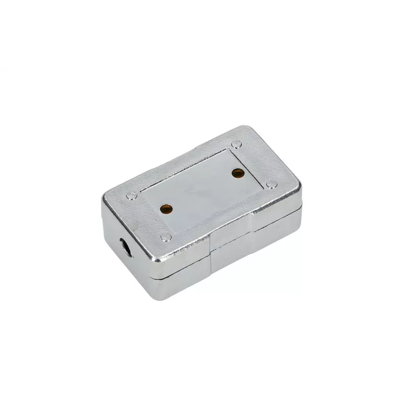 Extralink CAT6 STP aansluitdoos, doorvoerverbinder, zilver