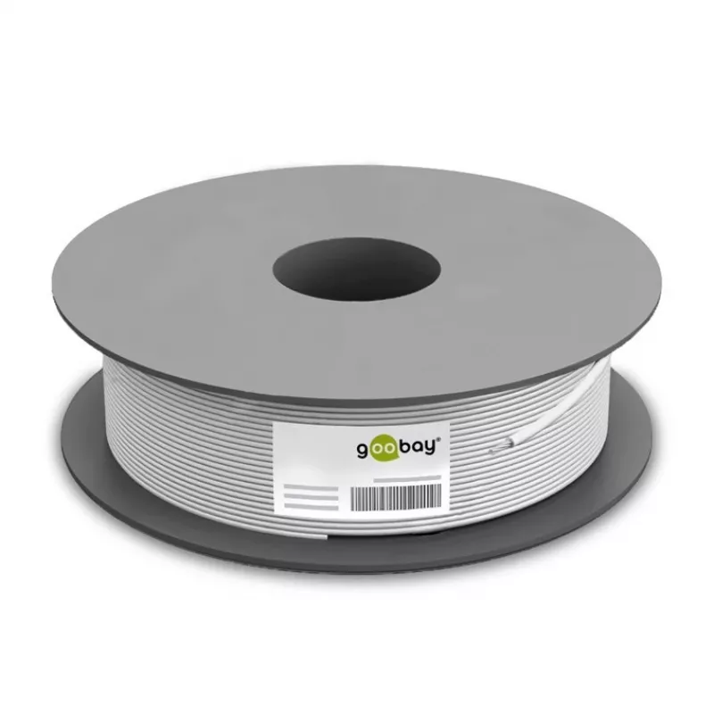 Netwerkkabel Goobay CAT 6 U/UTP 100 m zwart