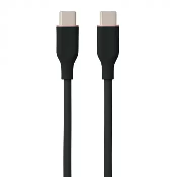 Siliconen kabel USB Type-C naar Type-C, 100 W (zwart, 2 m)