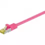 Netwerkkabel Goobay RJ-45 CAT7 2m magenta S/FTP