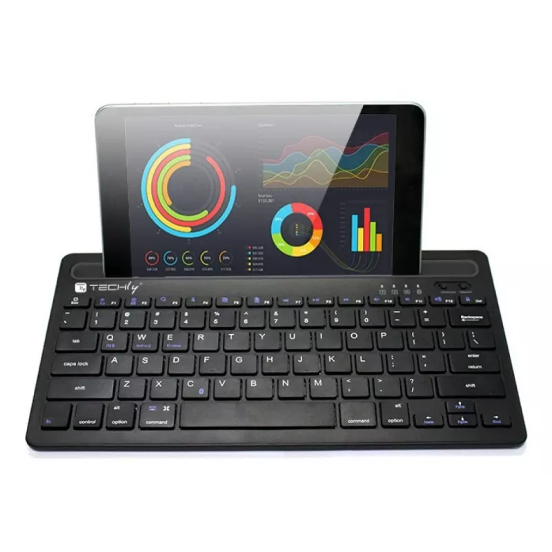 Techly ICTBK102U toetsenbord universeel Bluetooth QWERTY Engels zwart