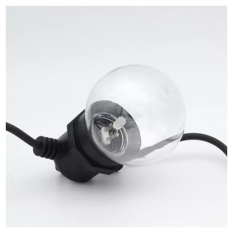 Lichtsnoer RealPower 463614 LED 12 lampen warmwit 4,9 m op batterij (AA)
