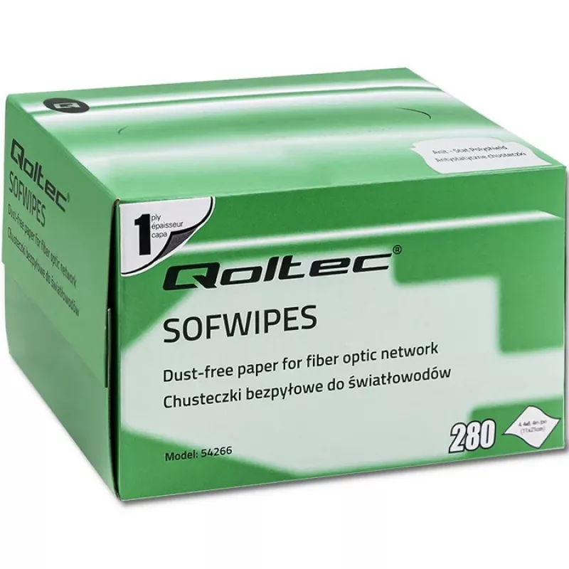 Qoltec pluisvrije vezeloptische doekjes