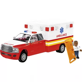 Constructiespeelgoed Cobi RAM 3500 Ambulance model 24609 bouwsteenset