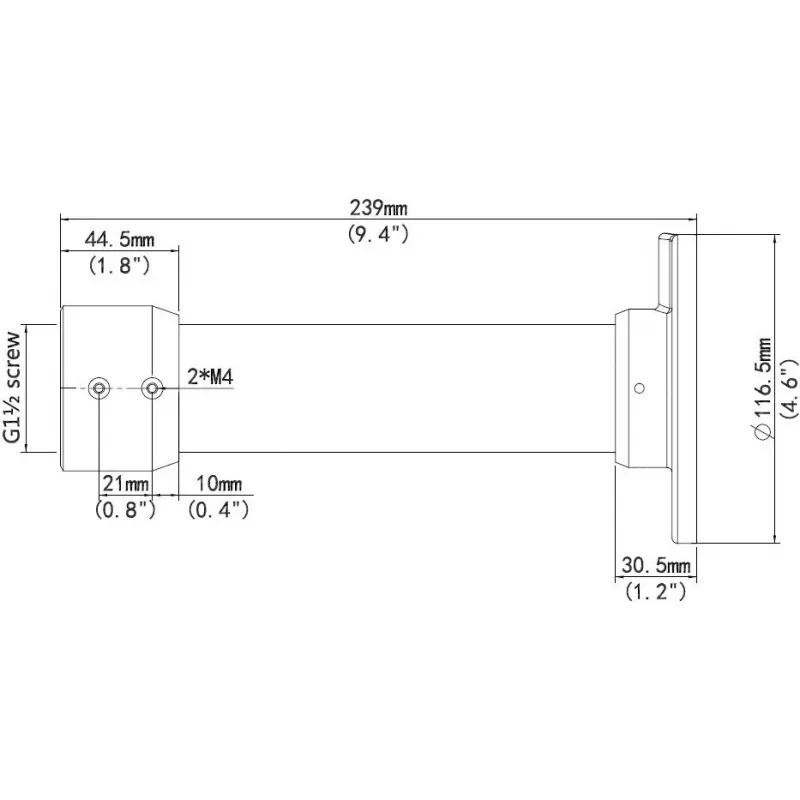 Hangbevestiging ALLNET ALL-CAM2498-LEP voor plafondmontage