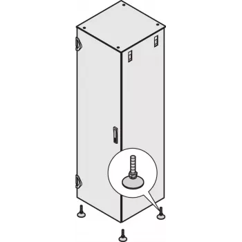 Schroff 23130079 stelvoeten-set, 4 stk.