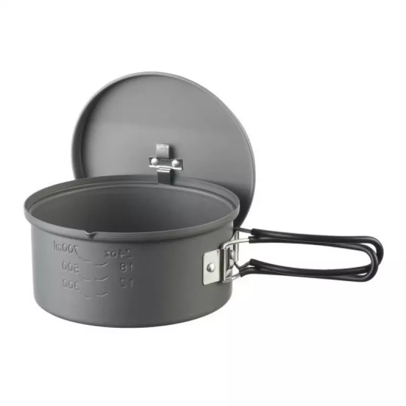 ESBIT PT1100HA Campingkookgerei – aluminium pan 1,1 L, Ø14,8 cm, 227 g, zwart