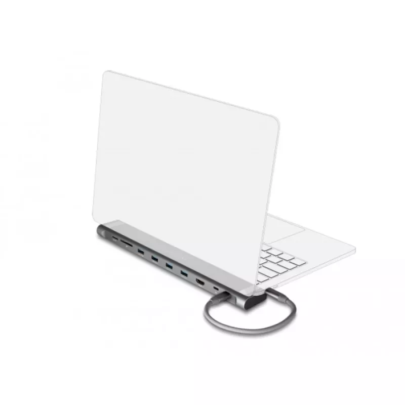 DeLOCK USB Type-C slanke dockingstation 4K HDMI USB 3.2 Gen 1 LAN SD PD 3.0