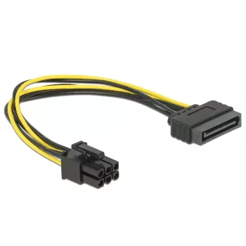 Delock 82924 SATA 15-polig naar 6-polig PCI Express stroomkabel