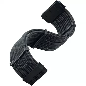 SilverStone PP07E - stroomverlengkabel - ATX, 24-polig (W) naar ATX, 24-polig (M) - 30 cm - zwart