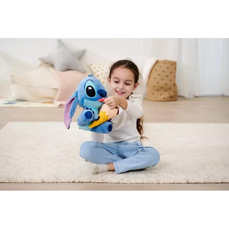 Knuffel SIMBA mascotte Stitch ijsje 25 cm, originele zachte figuur
