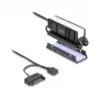 Koellichaam DELOCK 18460 voor M.2 SSD 2280 — aluminium/koper, RGB 5V, zwart