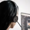 Tellur Voice Pro draadloze callcenter-headset zwart TLL411007