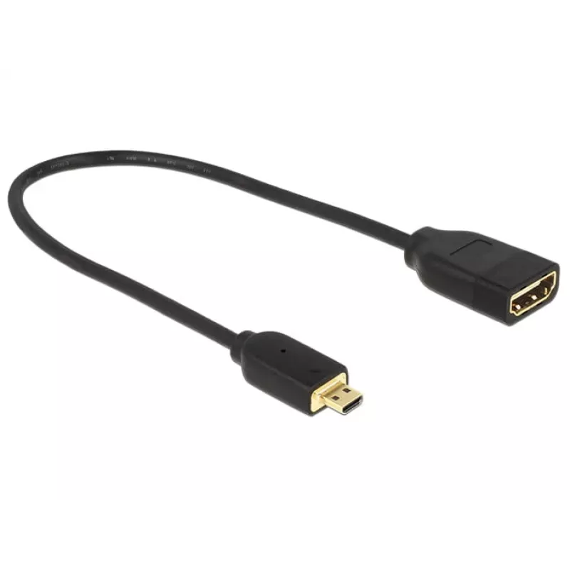 HDMI-kabel DeLOCK 0,2 m HDMI-A/HDMI Micro-D