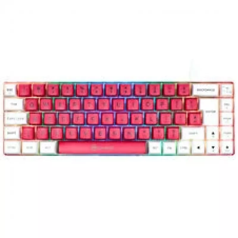 GAMIAC TKL69G SF gaming-toetsenbord, Kailh rood - wit/rood
