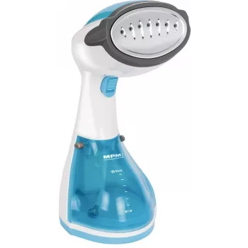 Stoomstrijkijzer MPM MZP-01 met RVS-zoolplaat, 1200 W, 0,25 l afneembaar reservoir, stoomstoot 36 g/min, blauw