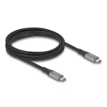 USB-kabel DeLOCK 81192 USB4 Gen 2x2 2m USB-C zwart grijs