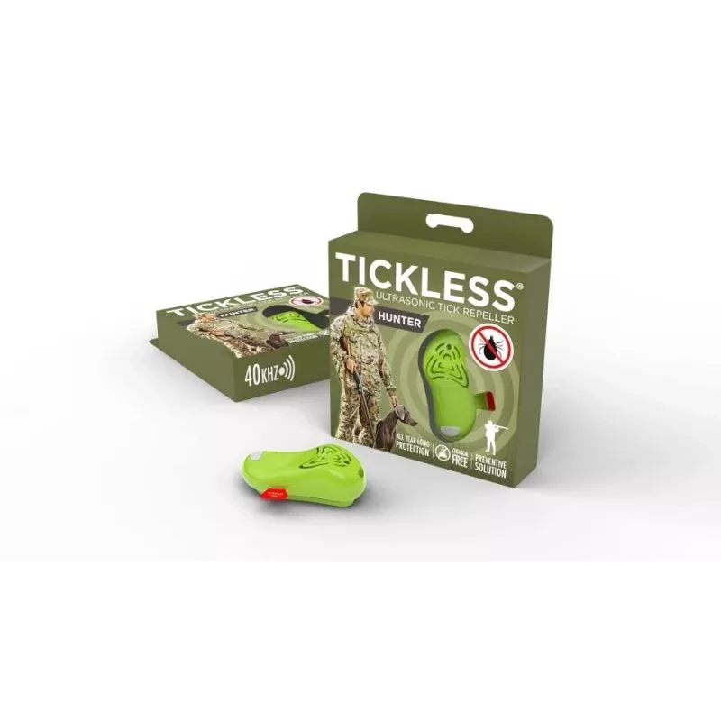 TICKLESS ultrasone tekenverwijderaar, voor jagers HUNTER, groen