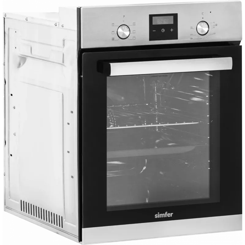 Inbouwfornuis SIMFER 4207BERIM.1 — 47 L multifunctioneel roestvrij staal, 54,1 cm H × 45 cm B