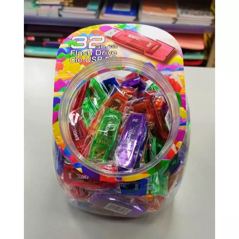 USB-stick Emtec 32 GB USB Type-A C410 Color Mix Candy Jar