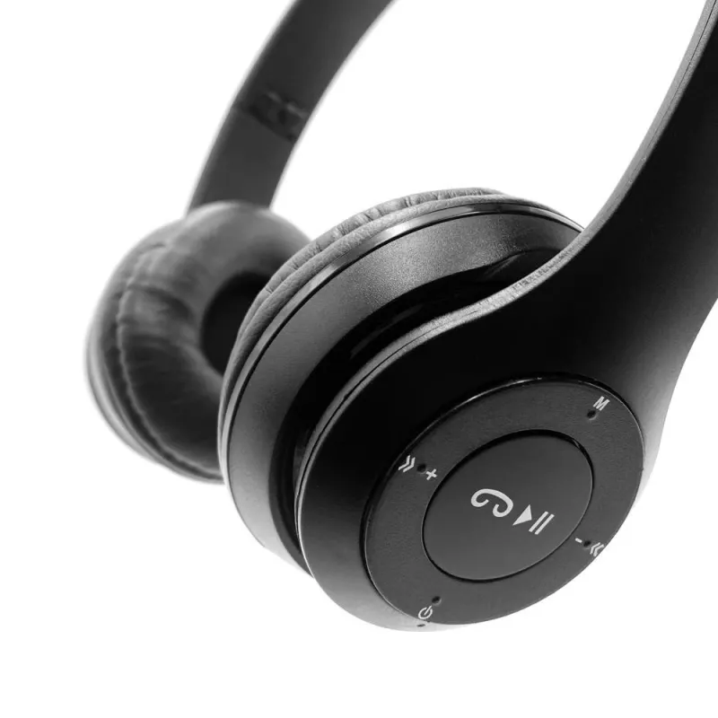 MEDIA-TECH EPSILION BT MT3591 draadloze hoofdtelefoon Bluetooth 4.2 microfoon radio FM zwart