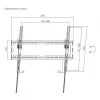 SBOX tv-wandbeugel voor 37–70 inch schermen, kantelbaar, max. belasting 45 kg, model PLB-3446T-2