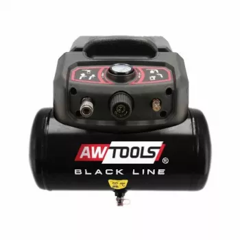 AWTools AC6 luchtcompressor 6L 1,5 pk draagbare tank, eentraps 1,5 pk, 6 L inhoud