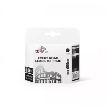 Inktpatroon TB compatibel met HP 655, zwart, ref.