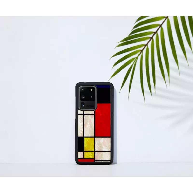 Hoes iKins voor Samsung Galaxy S20 Ultra — Mondrian zwart