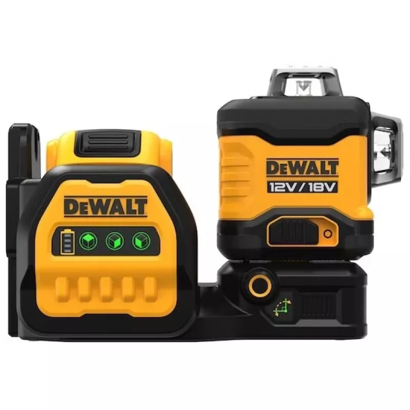Laserwaterpas DeWalt DCE089D1G18-QW groene straal zelfnivellerend 360° met ontvangstcompatibiliteit