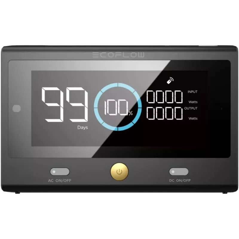 EcoFlow 50049001 afstandsbediening voor draagbare powerstation DELTA Pro, Bluetooth, zwart