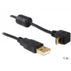 USB-kabel DeLOCK USB 2.0 1 m Micro-USB B zwart