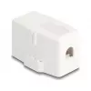Delock 85841 Lege Keystone-behuizing, 1 poort, magnetische voet, wit