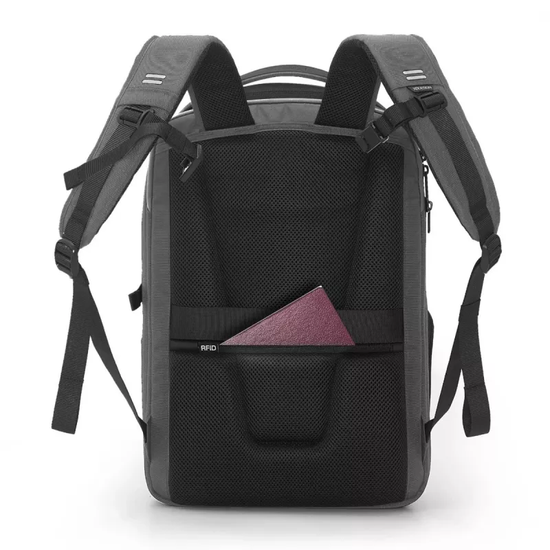 Rugzak XDDESIGN Bizz grijs P705.932 – waterafstotende, lichte stadsrugzak