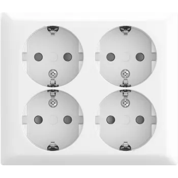 BUSCH JAEGER SCHUKO stopcontact 4f AP Safety 404 EAB-524 (2TKA00005535)