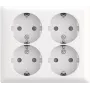 BUSCH JAEGER SCHUKO stopcontact 4f AP Safety 404 EAB-524 (2TKA00005535)