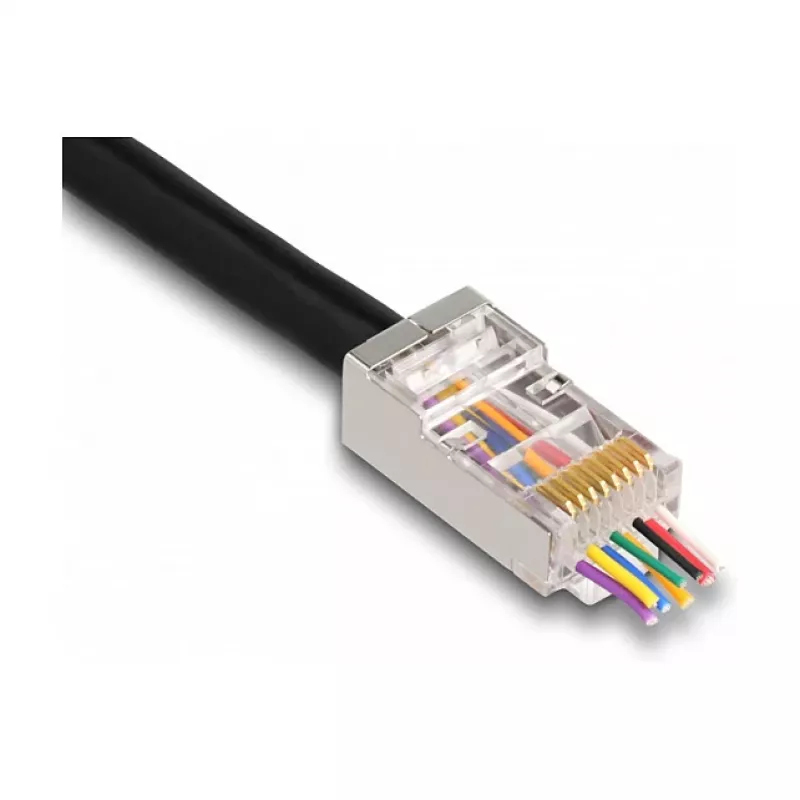 DeLOCK RJ45 modularstekker Cat.6 50 stuks met knikbeschermingstulen