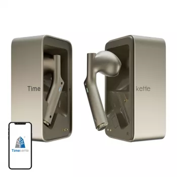 In-ear-vertaler Timekettle W4 AI goud — simultaanvertaal-oordopjes