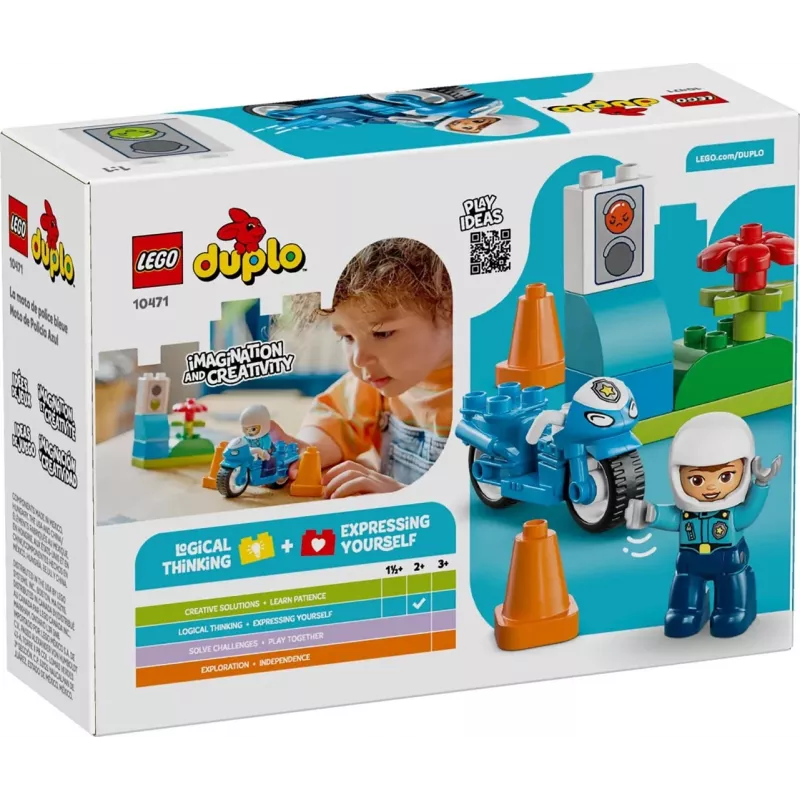 LEGO DUPLO 10471 Blauwe politiemotor