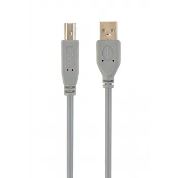 USB 2.0 A-stekker naar B-stekker kabel, 1,8 m, grijs